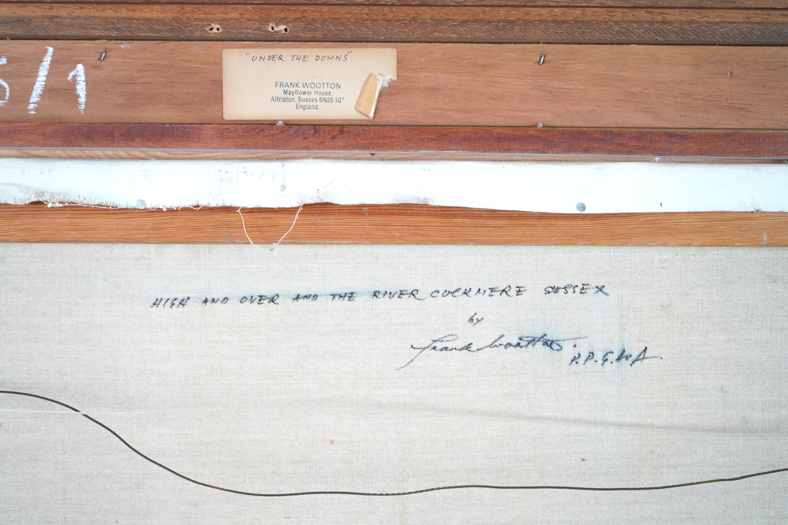 Frank Wootton, 1914-1998, 'High and Over and the River Cuckmere, Sussex'